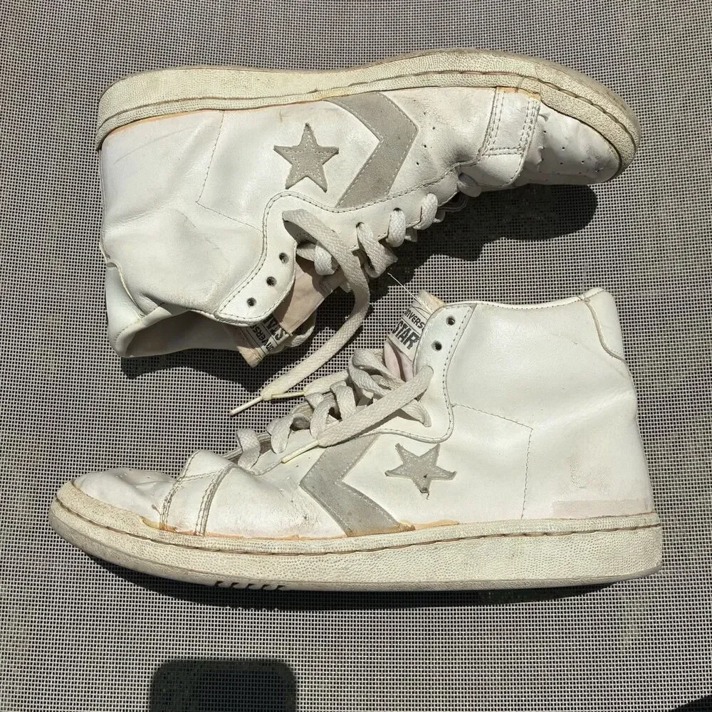 Vintage Converse Basketball Shoes 1980s Dr. J Men's 9.5 All Star Julius Erving